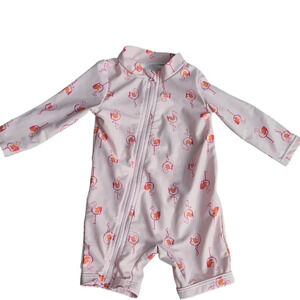 EUC Carter's Flamingo Bathing Suit 6 months